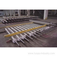 Cast hearth roller for steel mill